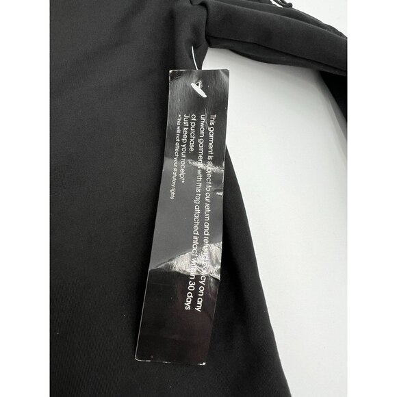 NEW Wyldr Black Off-The-Shoulder Lace Me Up Bodycon Longsleeve Dress - Picture 10 of 14